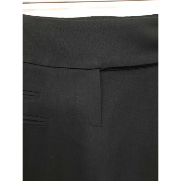 Vintage 90s Y2K Cache Mid Rise Bootcut Black Dress Pants Size L Stretch - Picture 5 of 11